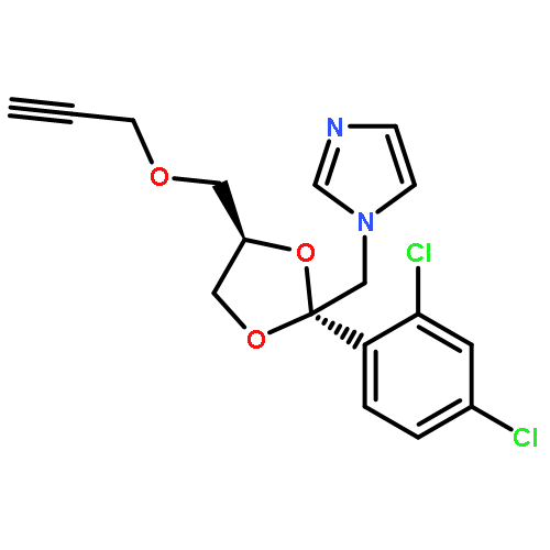 cis-()-1-[[2-(2,4-dichlorophenyl)-4-[(prop-2-ynyloxy)methyl]-1,3-dioxolan-2-yl]methyl]-1H-imidazole