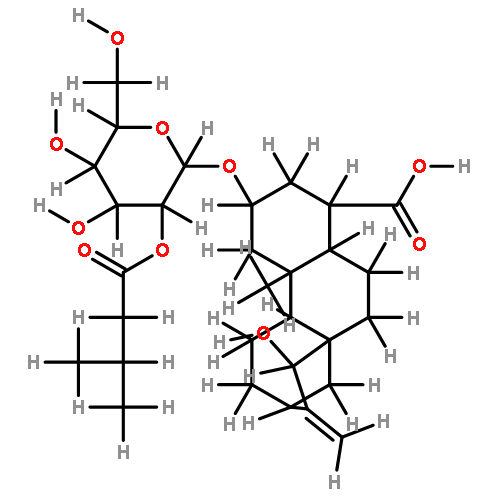 2-O-(2-O-isovaleryl-beta-D-glucopyranosyl)-atractyligenine