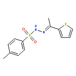 Benzenesulfonic acid,4-methyl-, 2-[1-(2-thienyl)ethylidene]hydrazide