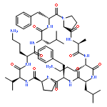 CYCLO(L-ALANYL-L-ORNITHYL-L-LEUCYL-D-PHENYLALANYL-L-PROLYL-L-VALYL-L-ORNITHYL-L-LEUCYL-D-PHENYLALANYL-L-PROLYL)