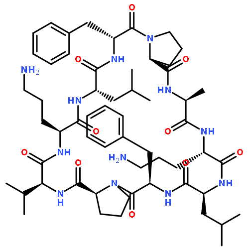 CYCLO(L-ALANYL-L-ORNITHYL-L-LEUCYL-D-PHENYLALANYL-L-PROLYL-L-VALYL-L-ORNITHYL-L-LEUCYL-D-PHENYLALANYL-L-PROLYL)