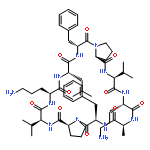 CYCLO(L-ALANYL-D-PHENYLALANYL-L-PROLYL-L-VALYL-L-ORNITHYL-L-LEUCYL-D-PHENYLALANYL-L-PROLYL-L-VALYL-L-ORNITHYL)