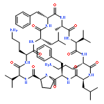 Cyclo(L-alanyl-L-valyl-L-ornithyl-L-leucyl-D-phenylalanyl-L-prolyl-L-valyl-L-or
nithyl-L-leucyl-D-phenylalanyl)