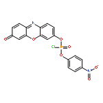 Phosphorochloridic acid, 4-nitrophenyl 3-oxo-3H-phenoxazin-7-yl ester