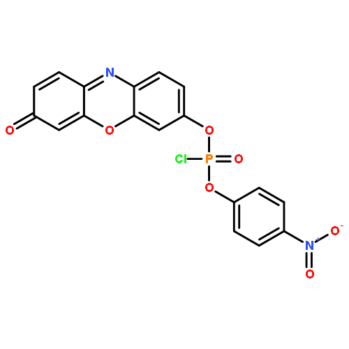 Phosphorochloridic acid, 4-nitrophenyl 3-oxo-3H-phenoxazin-7-yl ester