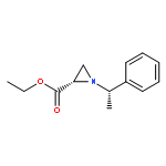 2-Aziridinecarboxylic acid, 1-[(1S)-1-phenylethyl]-, ethyl ester, (2S)-