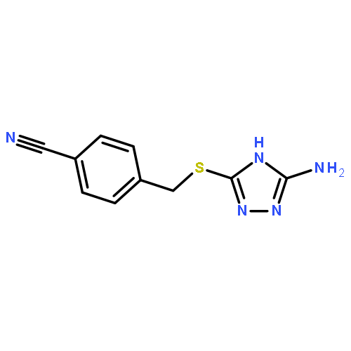 Benzonitrile, 4-[[(5-amino-1H-1,2,4-triazol-3-yl)thio]methyl]-