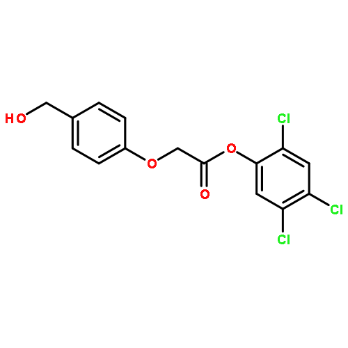 Acetic acid, [4-(hydroxymethyl)phenoxy]-, 2,4,5-trichlorophenyl ester