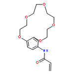 2-Propenamide,N-(2,3,5,6,8,9,11,12-octahydro-1,4,7,10,13-benzopentaoxacyclopentadecin-15-yl)-