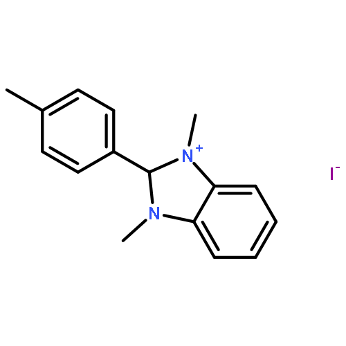 1H-Benzimidazolium, 1,3-dimethyl-2-(4-methylphenyl)-, iodide