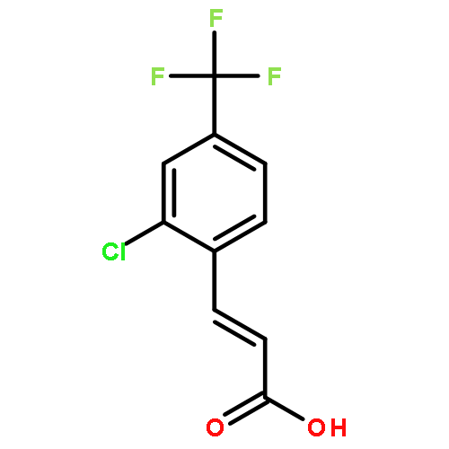 2-Propenoic acid, 3-[2-chloro-4-(trifluoromethyl)phenyl]-, (2E)-