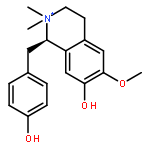 Isoquinolinium,1,2,3,4-tetrahydro-7-hydroxy-1-[(4-hydroxyphenyl)methyl]-6-methoxy-2,2-dimethyl-,(1R)-