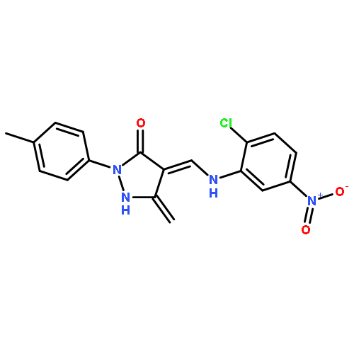 4-{[(2-chloro-5-nitrophenyl)amino]methylidene}-5-methylidene-2-(4-methylphenyl)pyrazolidin-3-one