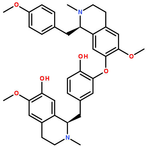 (1R)-1-(4-hydroxy-3-{[(1R)-6-methoxy-1-(4-methoxybenzyl)-2-methyl-1,2,3,4-tetrahydroisoquinolin-7-yl]oxy}benzyl)-6-methoxy-2-methyl-1,2,3,4-tetrahydroisoquinolin-7-ol