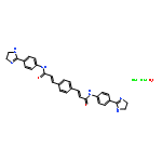 2-Propenamide,3,3'-(1,4-phenylene)bis[N-[4-(4,5-dihydro-1H-imidazol-2-yl)phenyl]-,dihydrochloride