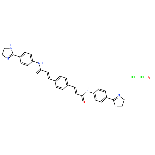 2-Propenamide,3,3'-(1,4-phenylene)bis[N-[4-(4,5-dihydro-1H-imidazol-2-yl)phenyl]-,dihydrochloride