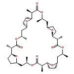 4,13,22,31,37,38,39,40-Octaoxapentacyclo[32.2.1.17,10.116,19.125,28]tetracontane-3,12,21,30-tetrone,2,5,11,14,20,23,29,32-octamethyl-, (1R,2R,5R,7R,10S,11S,14S,16S,19R,20R,23R,25R,28S,29S,32S,34S)-