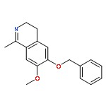 Isoquinoline, 3,4-dihydro-7-methoxy-1-methyl-6-(phenylmethoxy)-