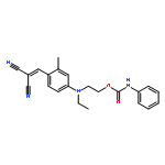 Propanedinitrile,2-[[4-[ethyl[2-[[(phenylamino)carbonyl]oxy]ethyl]amino]-2-methylphenyl]methylene]-