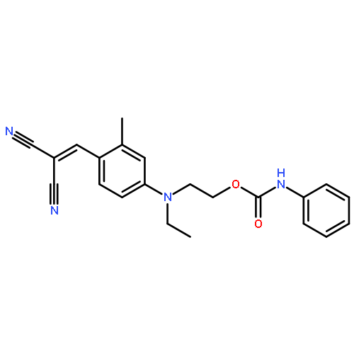 Propanedinitrile,2-[[4-[ethyl[2-[[(phenylamino)carbonyl]oxy]ethyl]amino]-2-methylphenyl]methylene]-