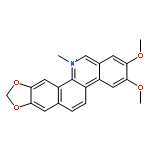 [1,3]Dioxolo[4',5':4,5]benzo[1,2-c]phenanthridinium,2,3-dimethoxy-12-methyl-