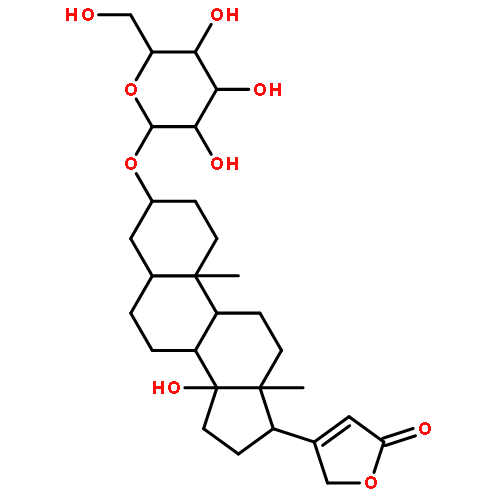 3-[14-hydroxy-10,13-dimethyl-3-[3,4,5-trihydroxy-6-(hydroxymethyl)oxan-2-yl]oxy-1,2,3,4,5,6,7,8,9,11,12,15,16,17-tetradecahydrocyclopenta[a]phenanthren-17-yl]-2h-furan-5-one