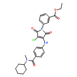 ethyl 3-[3-chloro-4-({4-[cyclohexyl(methyl)carbamoyl]phenyl}amino)-2,5-dioxo-2,5-dihydro-1H-pyrrol-1-yl]benzoate