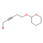 2H-Pyran, 2-[(5-bromo-3-pentynyl)oxy]tetrahydro-