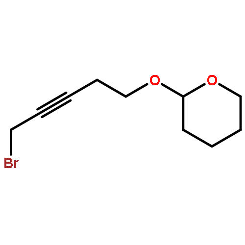 2H-Pyran, 2-[(5-bromo-3-pentynyl)oxy]tetrahydro-