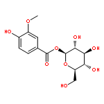 1-O-vanilloyl-beta-D-glucose