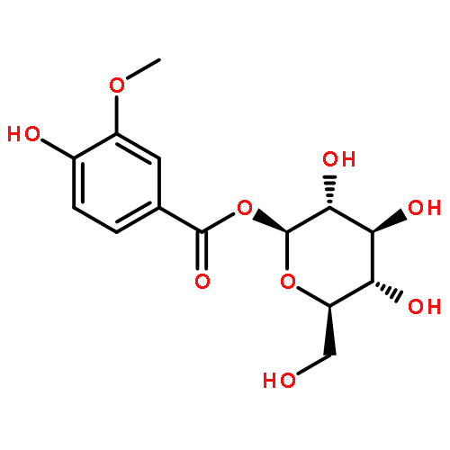 1-O-vanilloyl-beta-D-glucose