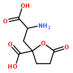 2-(2-amino-2-carboxy-ethyl)-5-oxo-tetrahydro-furan-2-carboxylic acid