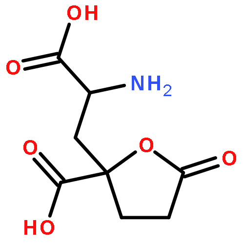 2-(2-amino-2-carboxy-ethyl)-5-oxo-tetrahydro-furan-2-carboxylic acid