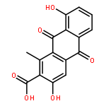 2-Anthracenecarboxylic acid,9,10-dihydro-3,8-dihydroxy-1-methyl-9,10-dioxo-