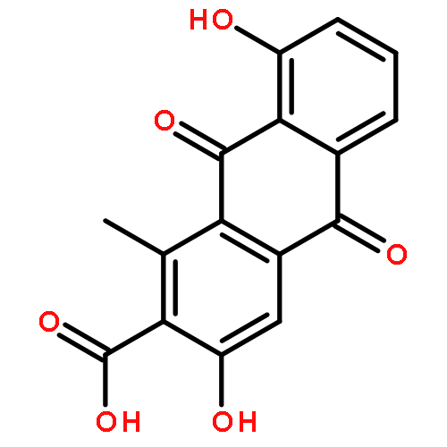 2-Anthracenecarboxylic acid,9,10-dihydro-3,8-dihydroxy-1-methyl-9,10-dioxo-