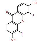 9H-Xanthen-9-one, 3,6-dihydroxy-4,5-diiodo-