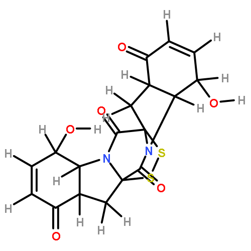 (6aR)-4t,11t-dihydroxy-(4at,7ac,11at,14ac)-4,4a,7,7a,11,11a,14,14a-octahydro-6ar,13ac-epidisulfano-pyrazino[1,2-a;4,5-a']diindole-1,6,8,13-tetraone