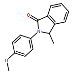 1H-Isoindol-1-one, 2,3-dihydro-2-(4-methoxyphenyl)-3-methyl-