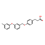 BENZENEPROPANOIC ACID, 4-[[3-(3-METHYLPHENOXY)PHENYL]METHOXY]-