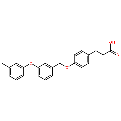 BENZENEPROPANOIC ACID, 4-[[3-(3-METHYLPHENOXY)PHENYL]METHOXY]-