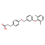 BENZENEPROPANOIC ACID, 4-[[3-(2,6-DIMETHYLPHENOXY)PHENYL]METHOXY]-