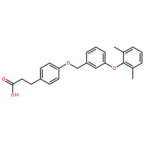 BENZENEPROPANOIC ACID, 4-[[3-(2,6-DIMETHYLPHENOXY)PHENYL]METHOXY]-