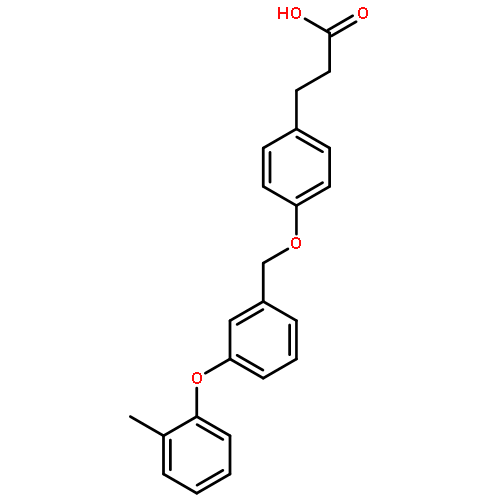 Benzenepropanoic acid, 4-[[3-(2-methylphenoxy)phenyl]methoxy]-