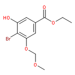 Benzoic acid, 4-bromo-3-hydroxy-5-(methoxymethoxy)-, ethyl ester