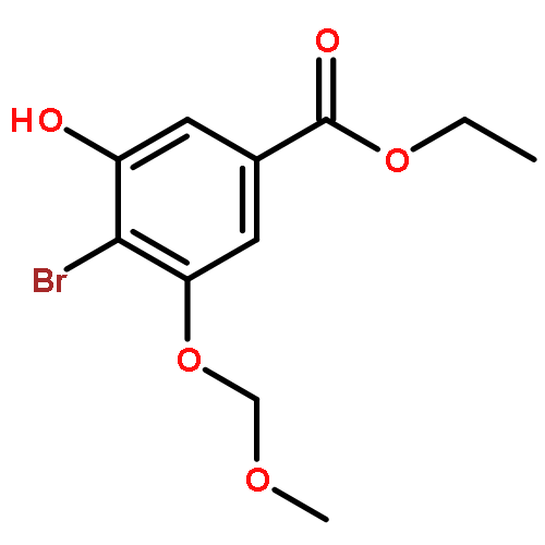 Benzoic acid, 4-bromo-3-hydroxy-5-(methoxymethoxy)-, ethyl ester