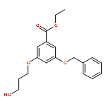 BENZOIC ACID, 3-(3-HYDROXYPROPOXY)-5-(PHENYLMETHOXY)-, ETHYL ESTER