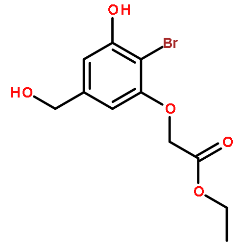 Acetic acid, [2-bromo-3-hydroxy-5-(hydroxymethyl)phenoxy]-, ethyl ester