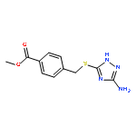 Benzoic acid, 4-[[(5-amino-1H-1,2,4-triazol-3-yl)thio]methyl]-, methylester