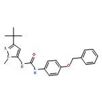 Urea,N-[3-(1,1-dimethylethyl)-1-methyl-1H-pyrazol-5-yl]-N'-[4-(phenylmethoxy)phenyl]-