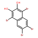 2,3-Naphthalenediol, 1,4,6,7-tetrabromo-